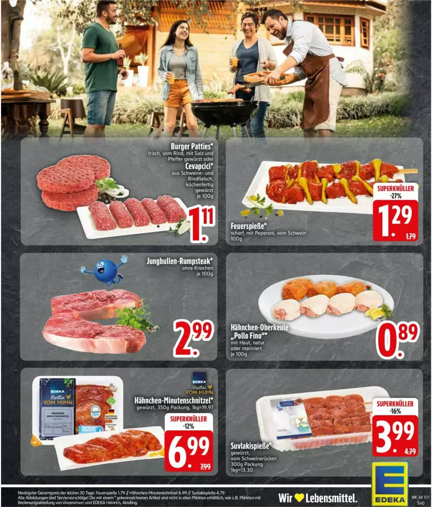 Aktueller Prospekt Edeka - Prospekte - von 18.08 bis 23.08.2025 - strona 19 - produkty: deka, eis, fleisch, gewürz, küche, Küchen, LG, peperoni, Peroni, Pollo Fino, rind, rindfleisch, schwein, schweine, schweinerücken, tee, Ti, wein, weine