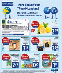 Gazetka promocyjna Edeka - Prospekte - Gazetka - ważna od 23.08 do 23.08.2025 - strona 6 - produkty: Abtei, angebot, angebote, coupon, deka, durstlöscher, eis, ente, erde, flasche, hundenahrung, Käse, LG, payback, Rauch, reis, rwe, Schal, Schale, schlagrahm, Ti, tisch, wiener, wiener würstchen, würstchen, zitrone, zitronen, ZTE