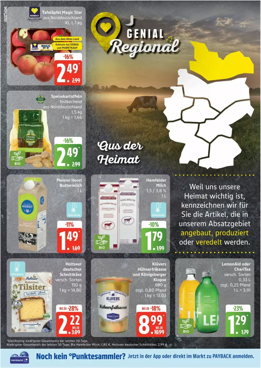 Aktueller Prospekt Edeka - Prospekte - von 24.02 bis 01.03.2025 - strona 16 - produkty: Berger, bio, deutscher schnittkäse, eis, Holts, Käse, milch, payback, reis, schnittkäse, tesa, Ti, ZTE