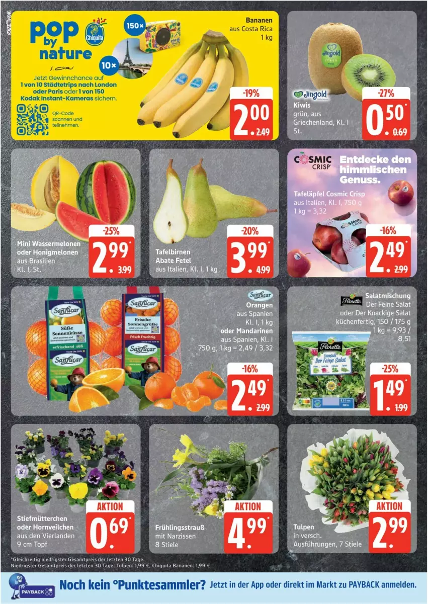 Aktueller Prospekt Edeka - Prospekte - von 24.02 bis 01.03.2025 - strona 8 - produkty: banane, bananen, chiquita, eis, kamera, Kameras, Narzissen, payback, reis, tesa, Ti, topf, ZTE