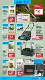 Gazetka promocyjna Aldi Nord - Von Montag - Gazetka - ważna od 28.02 do 28.02.2026 - strona 22 - produkty: abdeckhaube, beutel, bio, blume, blumen, blumenerde, Brei, dell, dünger, edelstahl, elle, ente, erde, ferrex, Garten, Gewächshaus, gin, Holz, kräuter, kräutern, magnesium, Mode, obst, pflanze, pflanzen, rasen, rasendünger, rasensamen, sac, senf, stauden, Ti, Tiere, und gemüse, ZTE