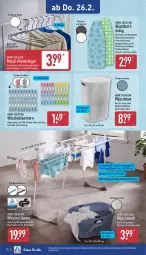 Gazetka promocyjna Aldi Nord - Von Montag - Gazetka - ważna od 28.02 do 28.02.2026 - strona 25 - produkty: Bau, baumwolle, bügel, edelstahl, eier, gin, Klammern, kleid, kleider, kleiderbügel, Kleidung, korb, lamm, reine baumwolle, Ria, socken, Ti, Tiere, topper, wäschekorb, wolle, ZTE