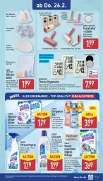 Gazetka promocyjna Aldi Nord - Von Montag - Gazetka - ważna od 28.02 do 28.02.2026 - strona 26 - produkty: aldi, ball, batterie, batterien, beutel, bio, bürste, dell, eis, elle, flasche, gin, Grom, Hygrometer, kraft, Mode, perlen, Rauch, reiniger, reis, Ria, ring, rwe, Seife, Ti, Trockner, tücher, waschmaschine, waschmaschinen, ZTE