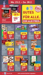 Gazetka promocyjna Aldi Nord - Von Montag - Gazetka - ważna od 28.02 do 28.02.2026 - strona 8 - produkty: aldi, alkohol, alpenmilch, angebot, angebote, beutel, bohne, bohnen, Cashew, eier, eierlikör, eis, elle, ferrero, gewürz, gin, Kinder, kinder bueno, leine, likör, mars, milch, milka, oder twix, pistazien, pringles, reis, riegel, ring, salz, schoko, schokolade, schokoladen, snickers, sour cream, tafelschokolade, teller, Ti, twix, vollmilch, wein, weinbrand, Zartbitterschokolade