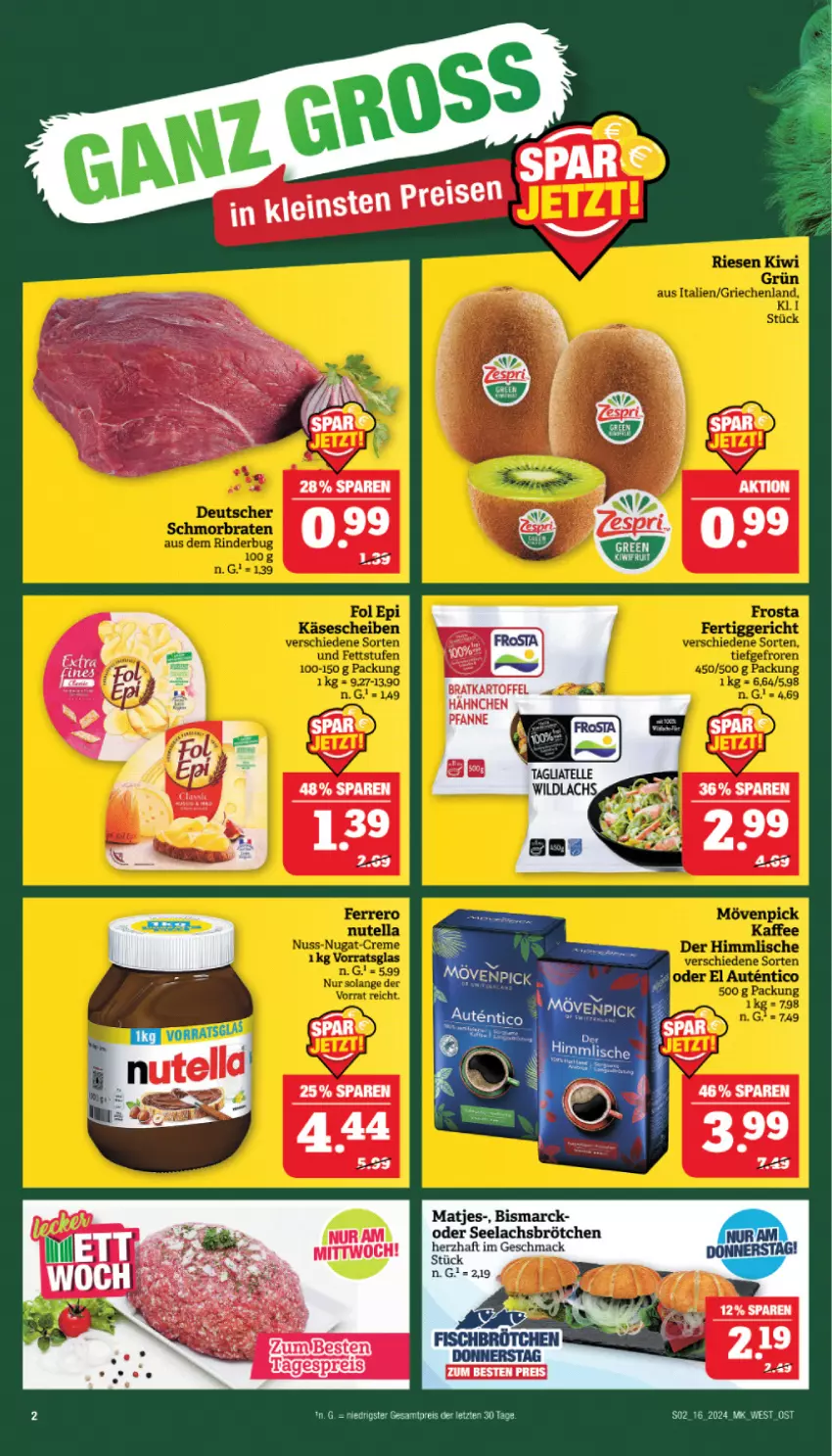 Aktueller Prospekt Marktkauf - Prospekt - von 14.04 bis 20.04.2024 - strona 4 - produkty: bismarck, brötchen, eis, kartoffel, lachs, mac, matjes, pfanne, reis, ZTE