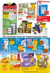 Gazetka promocyjna Jawoll - Prospekte - Gazetka - ważna od 08.01 do 08.01.2022 - strona 1 - produkty: angebot, angebote, aufbewahrungsbox, citrus, creme, decke, Deckel, dekoration, duschcreme, eis, FFP2, flasche, frucht, fruchtsaft, Holz, Knödel, Make-up, Maske, Meisenknödel, milka, milka schokolade, nuggets, nuss, obst, reis, saft, Scheibenfrostschutz, schoko, schokolade, schubladen, Schubladenturm, shampoo, socken, Sport, Ti, valensina, Vogelfutter, wc frisch, wolle