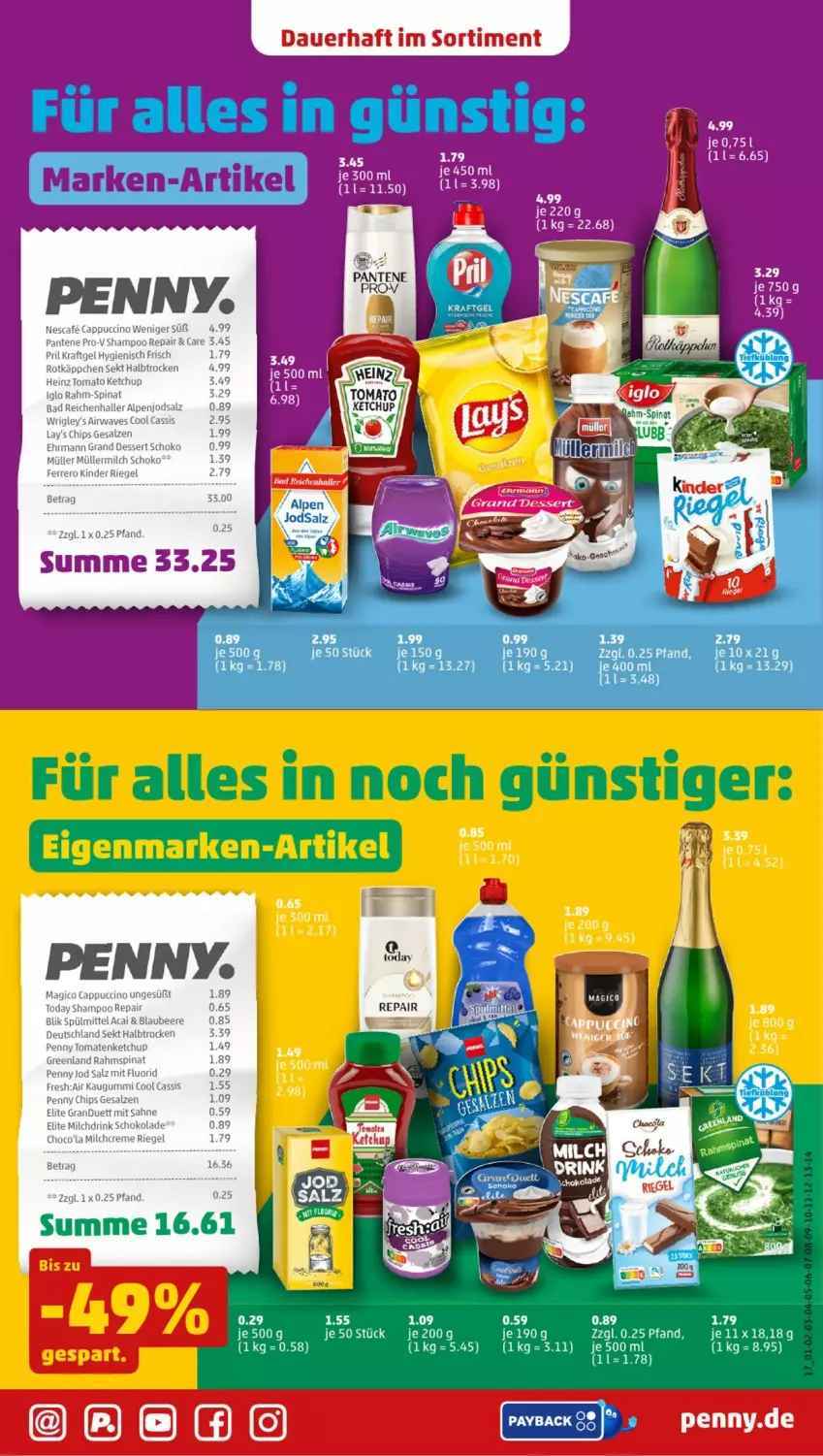 Aktueller Prospekt Penny - Prospekte - von 21.10 bis 26.10.2024 - strona 19 - produkty: auer, cassis, ketchup, pantene, salz, Ti