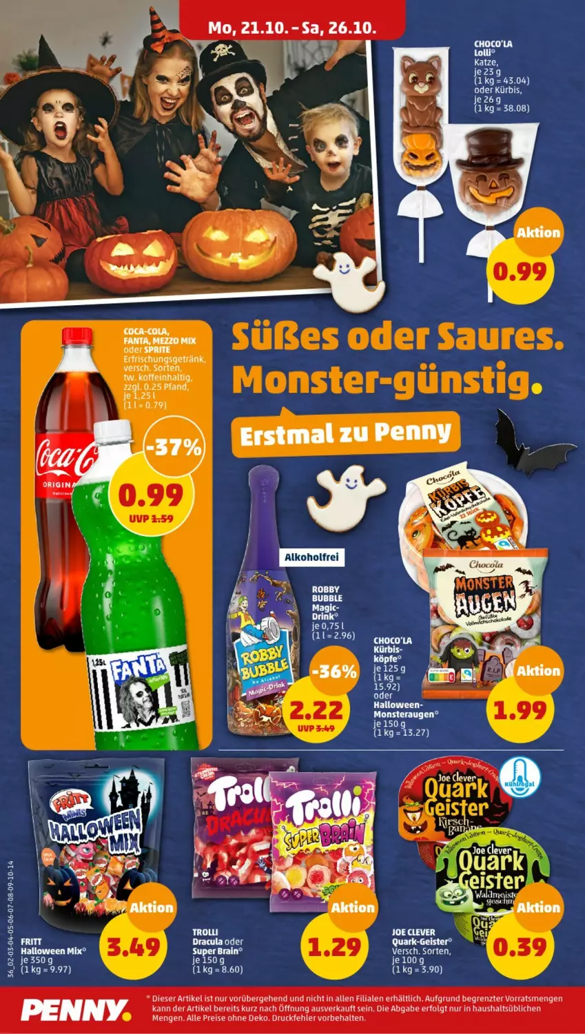 Aktueller Prospekt Penny - Prospekte - von 21.10 bis 26.10.2024 - strona 8 - produkty: eis, LG, monster, Monstera, quark, reis, robby, Ti, ZTE