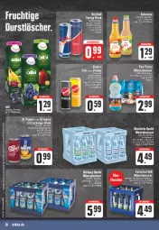 Gazetka promocyjna Edeka - Angebote der Woche - Gazetka - ważna od 07.10 do 07.10.2023 - strona 18 - produkty: Alwa, angebot, banane, cola, direktsaft, drink, durstlöscher, eis, elle, energy drink, erde, flasche, Forstetal, frucht, gin, Intel, jever, kirsch, mineralwasser, Mineralwasser Still, orangina, Paw Patrol, red bull, reis, rel, saft, sinalco, tee, Ti, valensina, wasser, ZTE