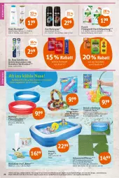 Gazetka promocyjna Tegut - Angebote der Woche - Gazetka - ważna od 17.06 do 17.06.2023 - strona 24 - produkty: angebot, angebote, apfel, axe, Bad, ball, bestway, body, bodyspray, bürste, dekoration, dove, Dr. Best, Durex, family pool, flasche, flüssigseife, Frosch, grana, granatapfel, hängematte, kosmetik, planschbecken, pool, Puzzle, Rana, ring, Seife, shampoo, telefon, Ti, uhr, wasser, Wasserball, Wasserballons, Wasserhängematte, zahnbürste