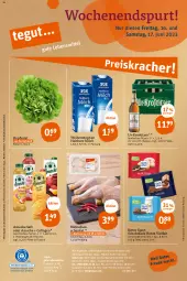 Gazetka promocyjna Tegut - Angebote der Woche - Gazetka - ważna od 17.06 do 17.06.2023 - strona 26 - produkty: alkohol, amecke, angebot, angebote, auer, Collagen, dekoration, drucker, Engel, flasche, Fulda, getränk, getränke, hähnchenschenkel, haltbare milch, henkel, kerze, kopfsalat, lebensmittel, milch, natur, pils, pilsner, rezept, rezepte, ritter, ritter sport, saft, salat, schenkel, schoko, schokolade, Sport, Ti, uhr, weihenstephan