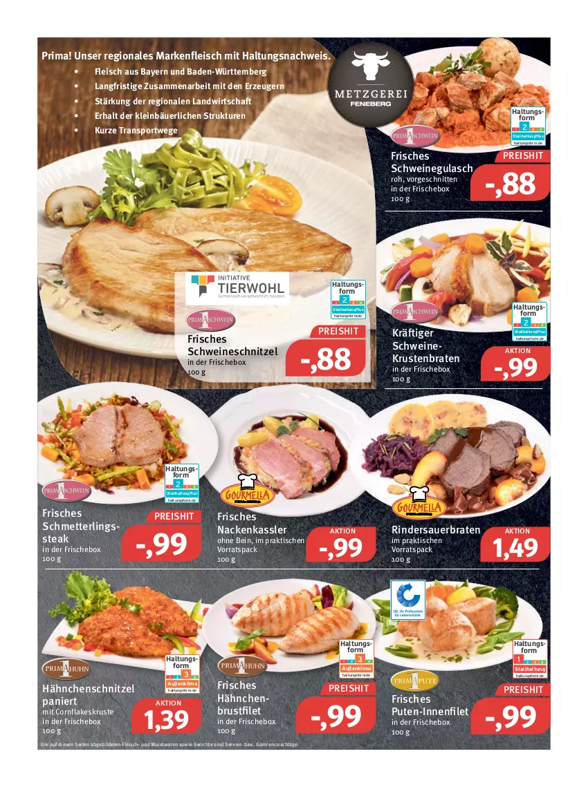 Aktueller Prospekt Feneberg - Prospekte - von 17.02 bis 19.02.2022 - strona 2 - produkty: auer, Bad, braten, brustfilet, eis, filet, flakes, fleisch, garnier, gulasch, hähnchenbrust, hähnchenbrustfilet, Hähnchenschnitzel, krustenbraten, Mett, pute, reis, rind, rinder, Schmetterling, schnitten, schnitzel, schwein, schweine, schweinegulasch, schweineschnitzel, Sport, steak, Ti, tisch, wein, weine, wurst