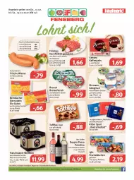 Gazetka promocyjna Feneberg - Prospekte - Gazetka - ważna od 19.02 do 19.02.2022 - strona 1 - produkty: almighur, almighurt, angebot, angebote, aufstrich, Becher, bernbacher, beutel, bier, brot, brotaufstrich, doppio passo, ehrmann, ehrmann almighurt, eier, eiernudeln, eis, fisch, fischstäbchen, flasche, fleisch, franziskaner, hackfleisch, hackfleisch gemischt, iglo, kaffee, kaffeepads, kakao, lebensmittel, LG, natur, nudel, nudeln, nuss, passo, primitivo, rind, ritter, ritter sport, schwein, senseo, Sport, Ti, toffifee, wein, wiener