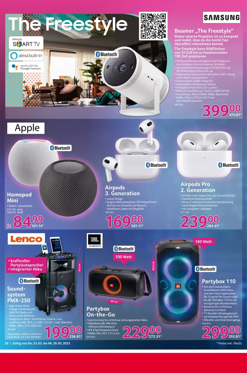 Aktueller Prospekt Selgros - Nonfood - von 23.03 bis 29.03.2023 - strona 26 - produkty: harman, jbl, Samsung, tee, Ti