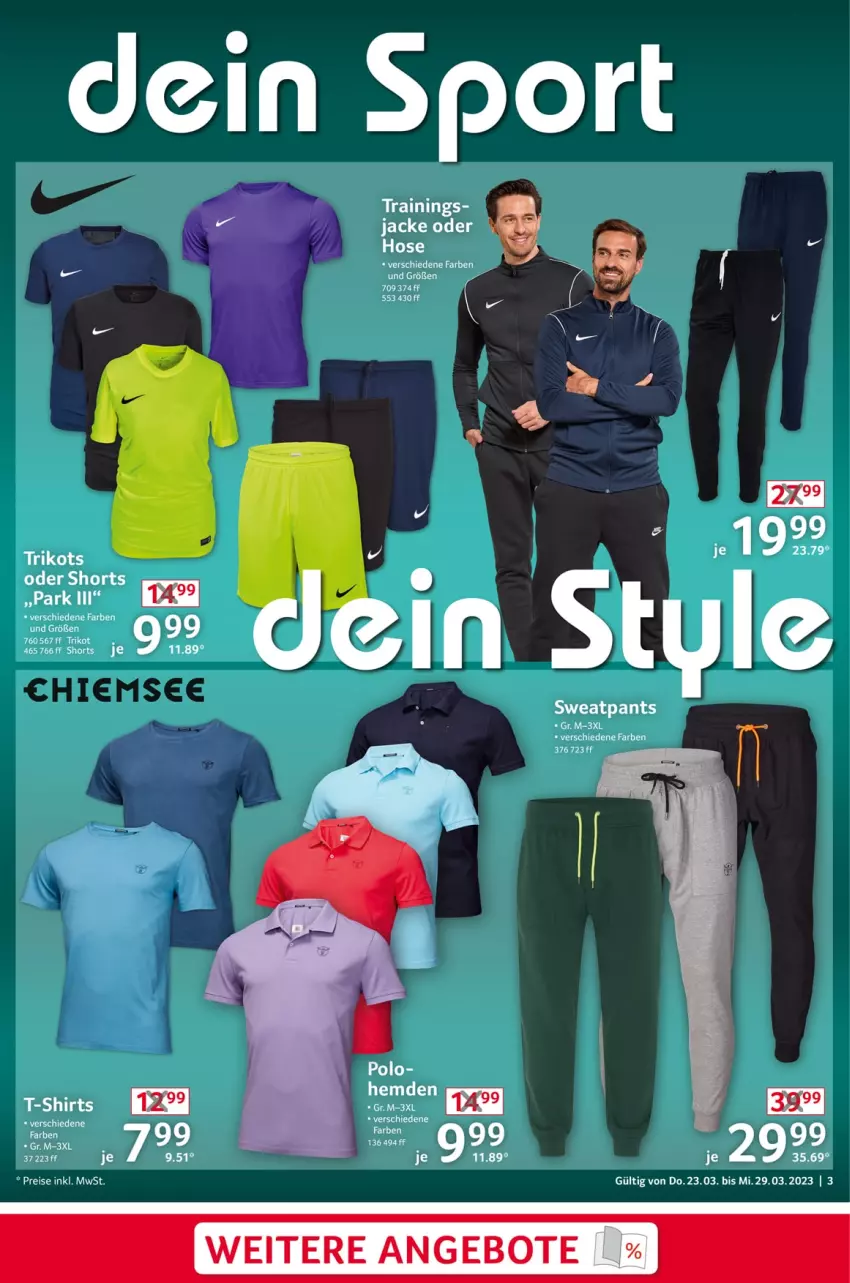 Aktueller Prospekt Selgros - Nonfood - von 23.03 bis 29.03.2023 - strona 3 - produkty: hemd, hemden, hose, Jacke, Pants, shorts, Ti, Trikot