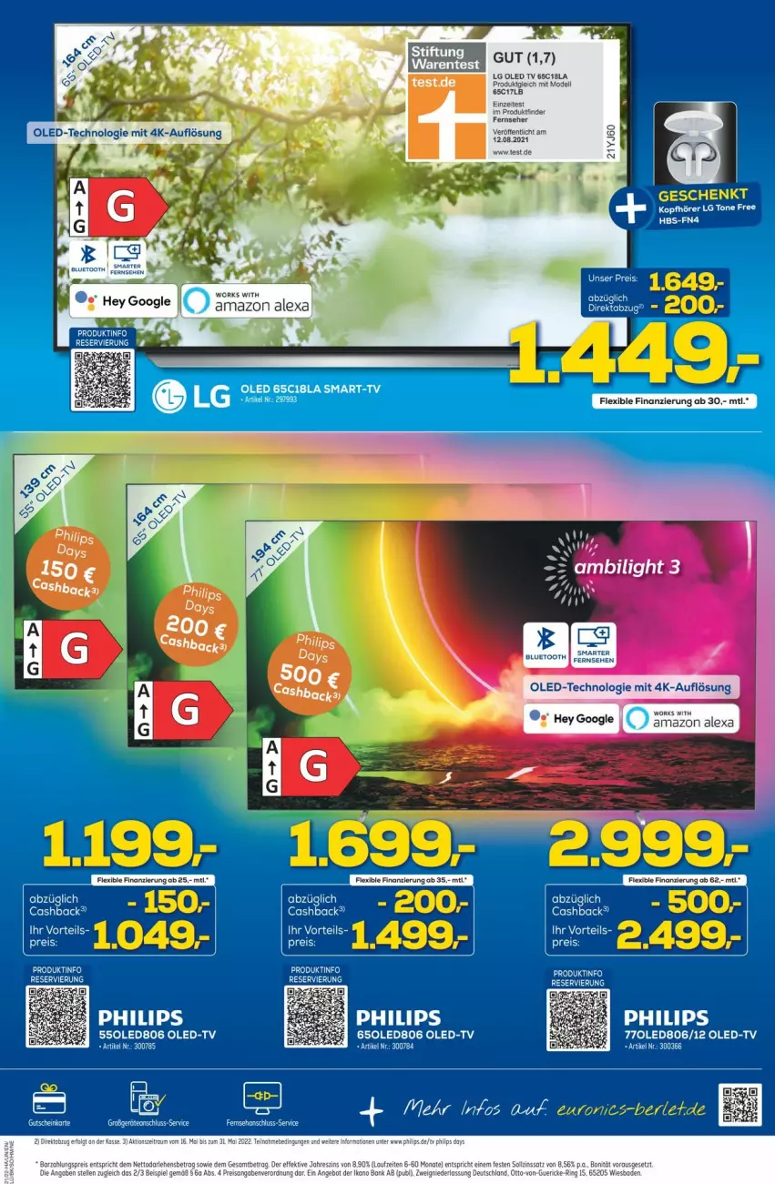 Aktueller Prospekt Euronics - Prospekte - von 25.05 bis 01.06.2022 - strona 3 - produkty: alexa, amazon alexa, fernseher, led tv, LG, Mode, oled tv