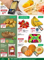 Gazetka promocyjna Globus - Prospekte - Gazetka - ważna od 30.04 do 30.04.2022 - strona 6 - produkty: angebot, angebote, angebotspreis, banane, bananen, beere, beeren, beutel, bio, braun, champignon, champignons, champignons braun, chiquita, eis, elle, erdbeere, erdbeeren, Frühkartoffeln, galia melonen, kartoffel, kartoffeln, mac, melone, melonen, reis, rispentomaten, Schal, Schale, spargel, speisefrühkartoffeln, tafeläpfel, Ti, tisch, tomate, tomaten