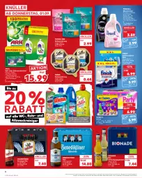 Gazetka promocyjna Kaufland - Gazetka - ważna od 07.09 do 07.09.2022 - strona 6 - produkty: allzweckreiniger, angebot, ariel, Benediktiner, beutel, bier, bio, bionade, Cap, colorwaschmittel, elle, erfrischungsgetränk, Finish, getränk, hasseröder, katzennahrung, Lagerbier, likör, perwoll, pils, Pods, premium pils, purina, reiniger, Schal, Schale, sheba, spülmaschinen, spülmaschinentabs, Ti, waschmittel, weck, wolle, ZTE