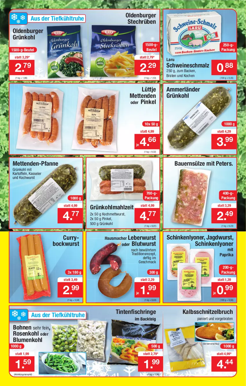 Aktueller Prospekt Zimmermann - Prospekte - von 10.01 bis 15.01.2022 - strona 3 - produkty: ammerländer, auer, Bau, Bauer, beutel, blume, blumen, blumenkohl, bockwurst, bohne, bohnen, braten, burger, curry, eis, fisch, Hausmacher, jagdwurst, kalbsschnitzel, kartoffel, kartoffeln, kasseler, leberwurst, lyoner, mac, malz, merl, Mett, metten, Mettenden, mettwurst, mit paprika, paprika, pfanne, rezept, ring, rosen, Rosenkohl, schinken, Schmalz, schnitzel, schwein, schweine, Ti, Tintenfischringe, wein, weine, wurst, Yo