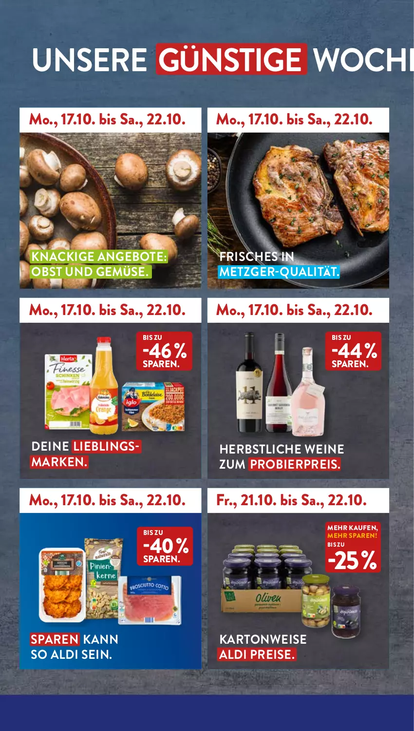 Aktueller Prospekt AldiSud - NÄCHSTE WOCHE - von 17.10 bis 22.10.2022 - strona 2 - produkty: aldi, angebot, angebote, bier, eis, obst, Obst und Gemüse, reis, Ti, und gemüse, wein, weine