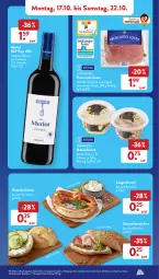 Gazetka promocyjna AldiSud - NÄCHSTE WOCHE - Gazetka - ważna od 22.10 do 22.10.2022 - strona 11 - produkty: alle artikel ohne dekoration, aufstrich, backofen, bacon, brezel, brot, brotaufstrich, brötchen, cin, dekoration, eis, flasche, gin, hinterkochschinken, kochschinken, Laugenbrezel, merl, merlot, Ofen, prosciutto, prosciutto cotto, reis, rezept, rosen, rotwein, schinken, Ti, wein, ZTE