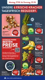 Gazetka promocyjna AldiSud - NÄCHSTE WOCHE - Gazetka - ważna od 22.10 do 22.10.2022 - strona 4 - produkty: aldi, ananas, angebot, banane, bananen, beere, beeren, beutel, bio, bio-bananen, bio-karotten, braun, champignon, champignons, champignons braun, decke, eis, früchte, heidelbeere, heidelbeeren, karotten, kracher, natur, reis, Schal, Schale, Ti, trauben, ZTE