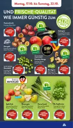 Gazetka promocyjna AldiSud - NÄCHSTE WOCHE - Gazetka - ważna od 22.10 do 22.10.2022 - strona 5 - produkty: asti, aubergine, bio, Birnen, frucht, gin, ingwer, kiwi, Kiwi Gold, kräuter, leine, mango, natur, nuss, passionsfrucht, rosen, Rosenkohl, Schal, Schale, Ti, topf, Topfkräuter
