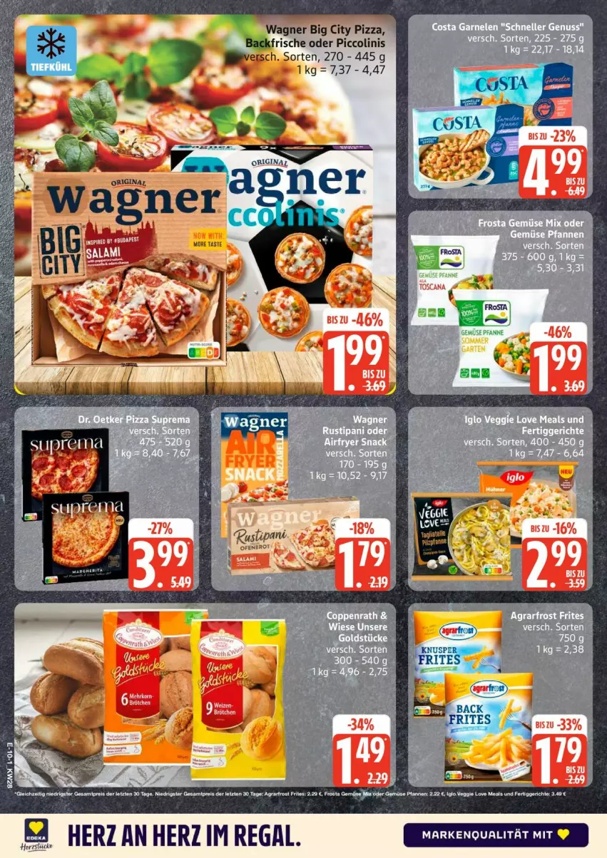 Aktueller Prospekt Edeka - Prospekte - von 06.07 bis 11.07.2026 - strona 14 - produkty: oder piccolinis, piccolinis, pizza, regal, wagner