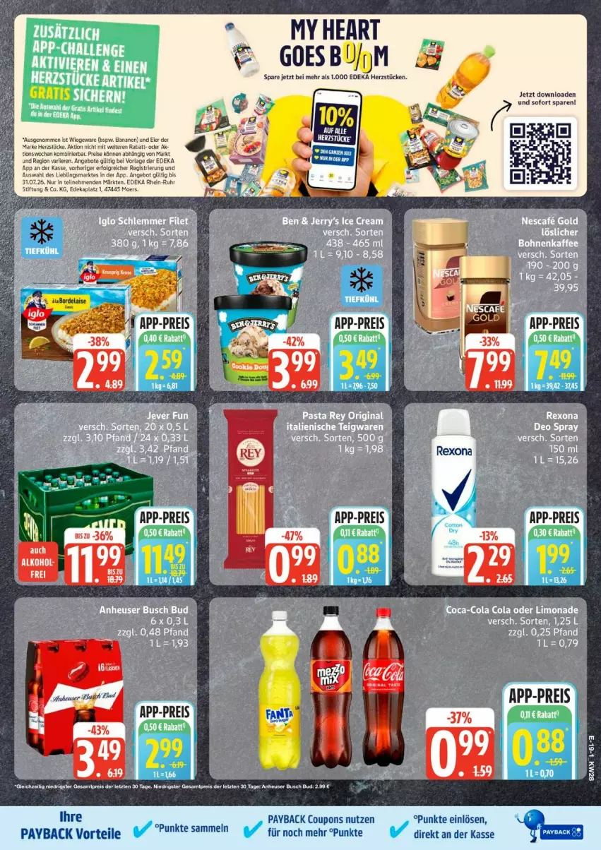 Aktueller Prospekt Edeka - Prospekte - von 06.07 bis 11.07.2026 - strona 25 - produkty: coupon, coupons, deka, eis, payback, reis, rexona