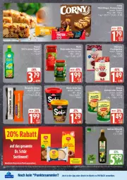 Gazetka promocyjna Edeka - Prospekte - Gazetka - ważna od 11.07 do 11.07.2026 - strona 16 - produkty: corny, coupon, coupons, erasco, frucht, fruchtgrütze, grütze, müsli, natives olivenöl, olive, oliven, olivenöl, payback, riegel, tesa, Ti