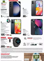 Gazetka promocyjna Media Markt - Prospekte - Gazetka - ważna od 08.07 do 08.07.2023 - strona 5 - produkty: akku, Armband, Betriebssystem, bio, eis, garmin, gutschein, iphone, IPhone 13, lack, mediamarkt, Rauch, reis, rwe, Samsung, samsung galaxy, smartphone, smartwatch, Sport, Surf, telefon, Ti, vodafone, wasser