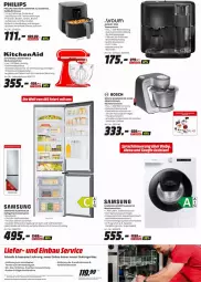 Gazetka promocyjna Media Markt - Prospekte - Gazetka - ważna od 08.07 do 08.07.2023 - strona 9 - produkty: Airfryer, apfel, aqua, aquastop, auto, Bau, bosch, braten, edelstahl, eis, Elektro, elektrogeräte, elle, fritteuse, Frittierkorb, gefrierkombination, grill, HP, KitchenAid, korb, küche, Küchen, küchenmaschine, LG, pfanne, Philips, Reinigung, reis, Rührschüssel, rwe, Samsung, schlauch, schüssel, spee, spülmaschinen, tee, Ti, Tiere, tisch, touchscreen, trommel, usb, Wanne, waschmaschine, wasser, wassertank