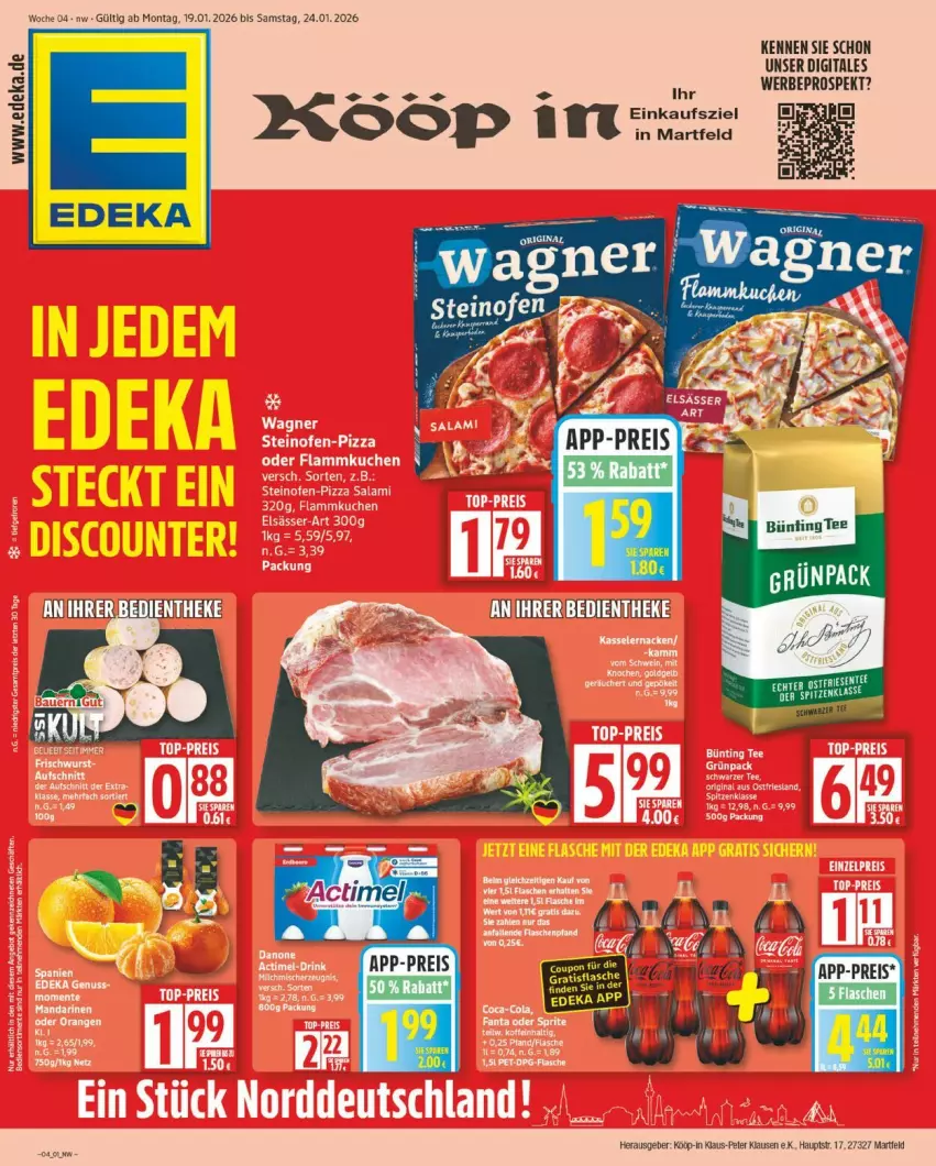 Aktueller Prospekt Edeka - Prospekte - von 19.01 bis 24.01.2026 - strona 1 - produkty: deka, Ti