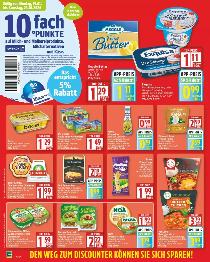 Aktueller Prospekt Edeka - Prospekte - von 19.01 bis 24.01.2026 - strona 10 - produkty: exquisa, Käse, milch, molkereiprodukte, Ti