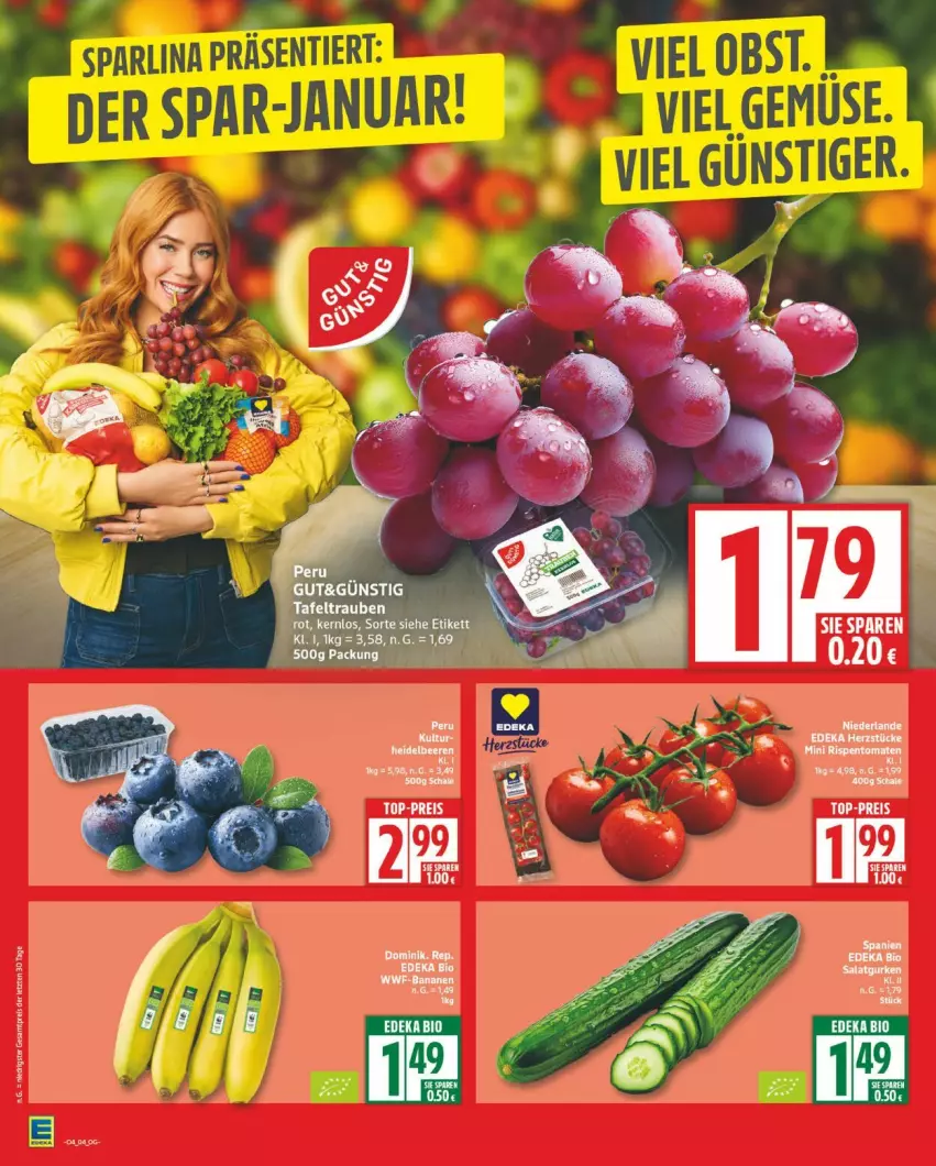 Aktueller Prospekt Edeka - Prospekte - von 19.01 bis 24.01.2026 - strona 4 - produkty: obst, Ti
