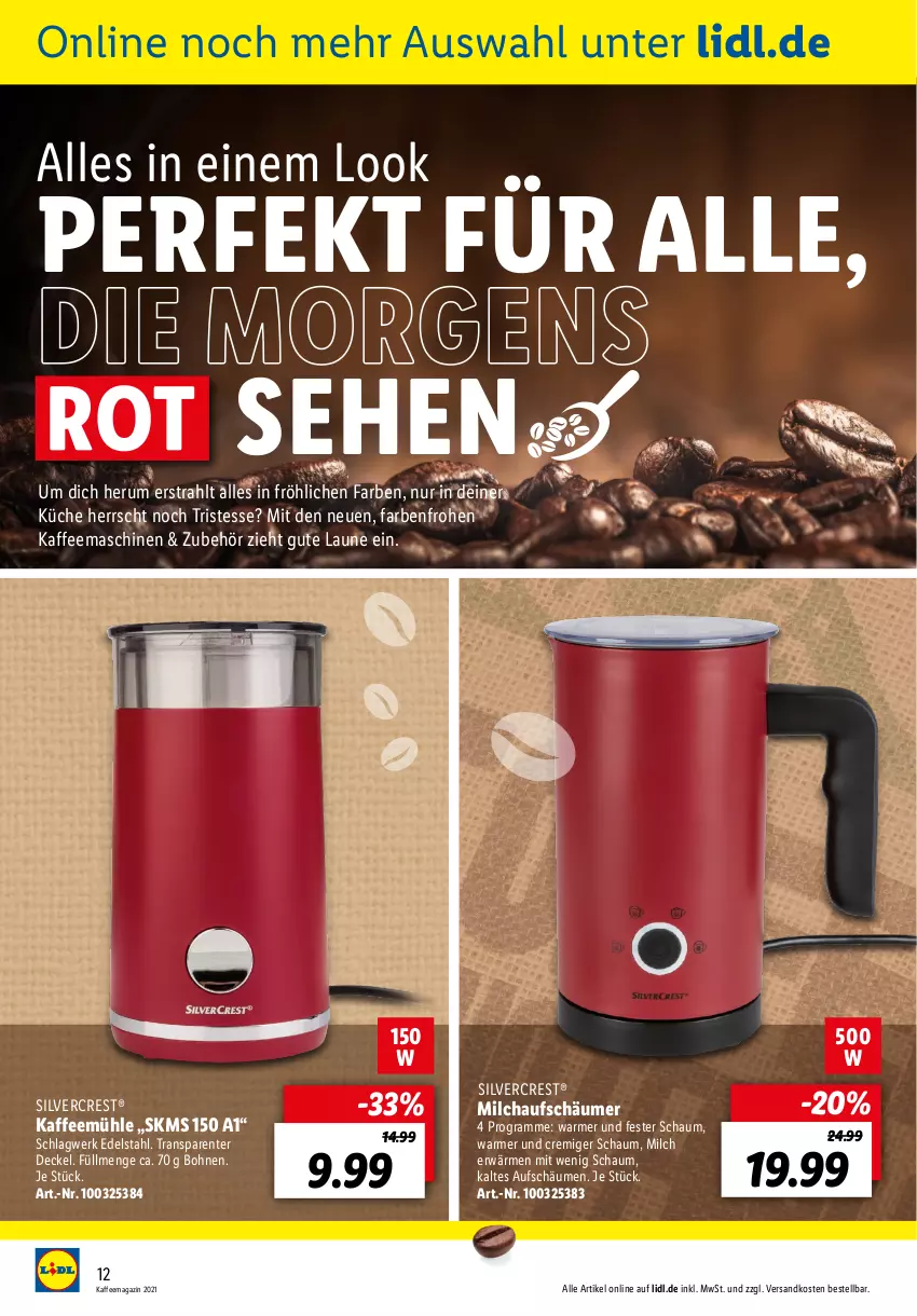 Aktueller Prospekt Lidl - Kaffeemagazin - von 26.09 bis 16.10.2021 - strona 12