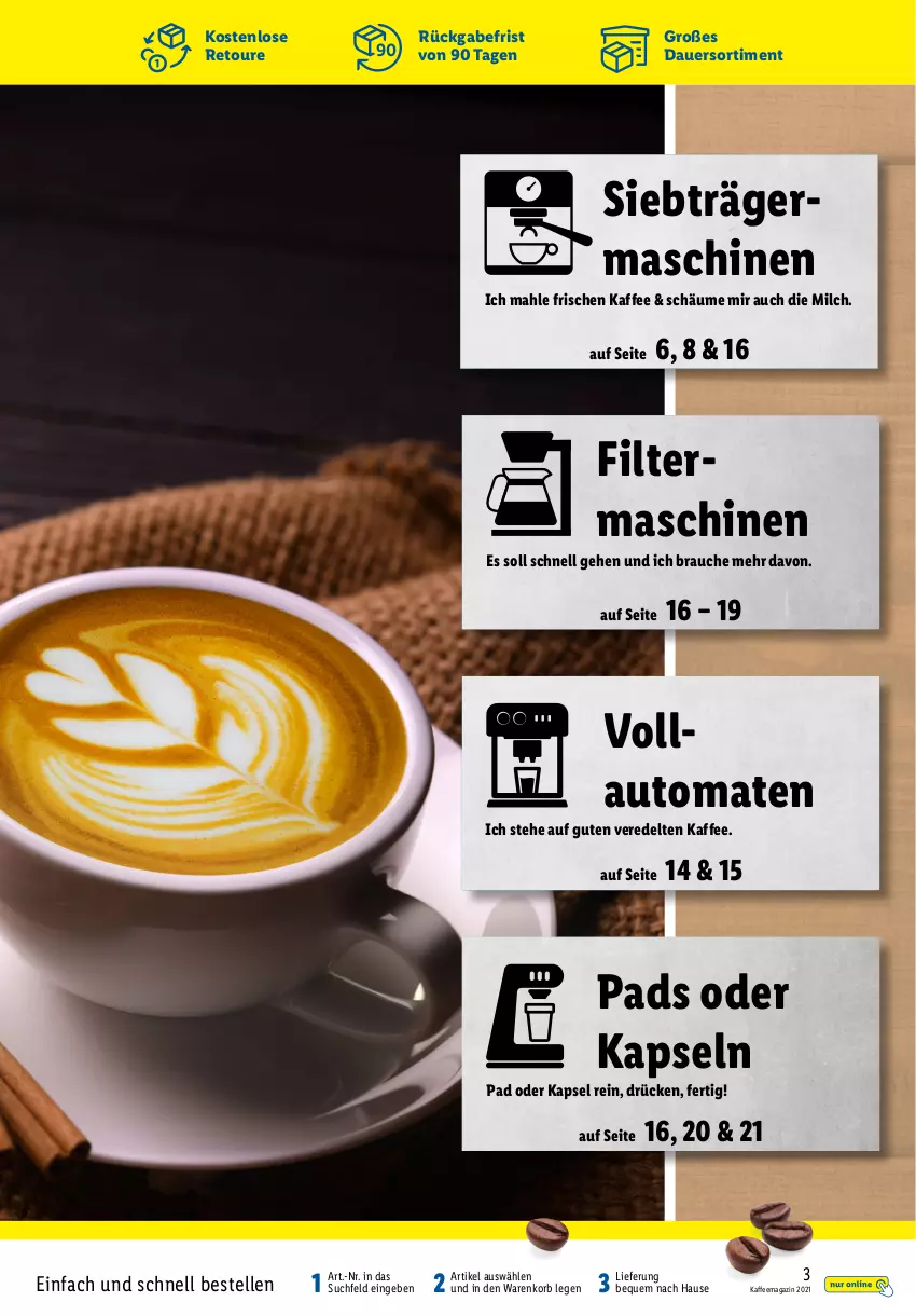 Aktueller Prospekt Lidl - Kaffeemagazin - von 26.09 bis 16.10.2021 - strona 3