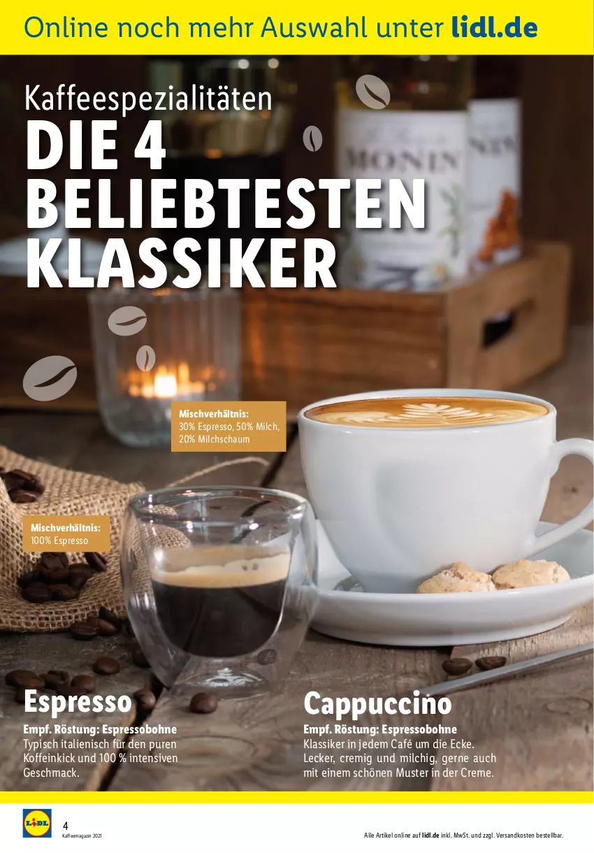 Aktueller Prospekt Lidl - Kaffeemagazin - von 26.09 bis 16.10.2021 - strona 4