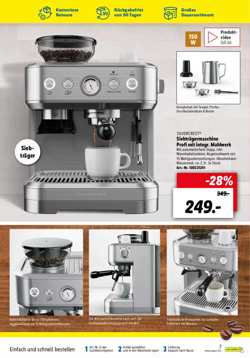 Aktueller Prospekt Lidl - Kaffeemagazin - von 26.09 bis 16.10.2021 - strona 7