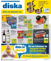 Gazetka promocyjna Diska - Prospekte - Gazetka - ważna od 23.07 do 23.07.2022 - strona 1 - produkty: aktionspreis, angebot, angebote, backofen, ball, Becher, beko, bier, butter, discount, eis, flasche, fleisch, frucht, fruchtgummi, gin, grill, gutschein, gutscheine, Hähnchen-Oberkeulen, haribo, herdarten, irische butter, kerrygold, melone, mönchshof, Ofen, pfanne, regal, reis, Ti, tiefpreis, wasser, wassermelone, wein, wiesenhof, ZTE