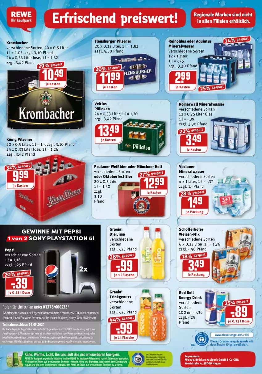 Aktueller Prospekt Rewe - REWE Ihr Kaufpark - von 13.09 bis 18.09.2021 - strona 20