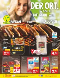 Gazetka promocyjna Netto Marken-Discount - Filial-Angebote - Gazetka - ważna od 04.06 do 04.06.2022 - strona 10 - produkty: Bau, bratwurst, eis, emmentaler, für grill und pfanne, grill, grill und pfanne, grillfackeln, grillplatte, Käse, latte, Like Meat, Nackensteak, ndk, pfanne, pfannen, pfannenkäse, reis, rotkäppchen, schwein, schweine, Schweinebauch, schweinenacken, Speck, steak, Ti, und pfanne, wein, weine, wurst