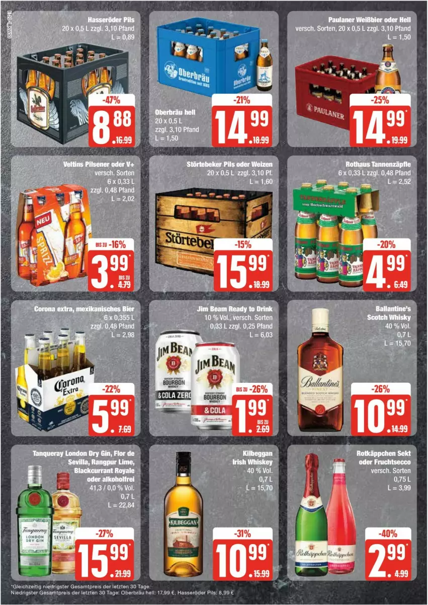 Aktueller Prospekt Edeka - Prospekte - von 22.07 bis 27.07.2024 - strona 20 - produkty: bier, eis, hasseröder, Paula, paulaner, pils, reis, tee, Ti, ZTE