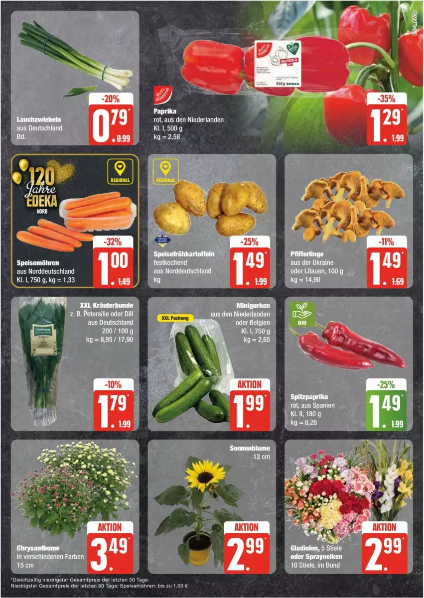 Aktueller Prospekt Edeka - Prospekte - von 22.07 bis 27.07.2024 - strona 9 - produkty: eier, eis, möhren, petersilie, Pfifferlinge, reis, speisemöhren, Ti, ZTE