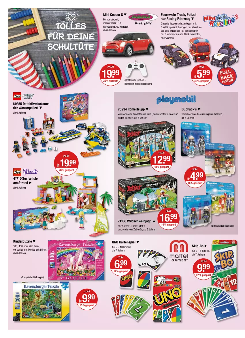 Aktueller Prospekt Vmarkt - V-Markt - von 08.09 bis 14.09.2022 - strona 18 - produkty: batterie, batterien, beispielabbildung, cin, eis, Kartenspiel, Kinder, Plüsch, Puzzle, reifen, rwe, schwein, Spiele, Surf, Ti, Tüte, wasser, wein, Wild, Wildschwein