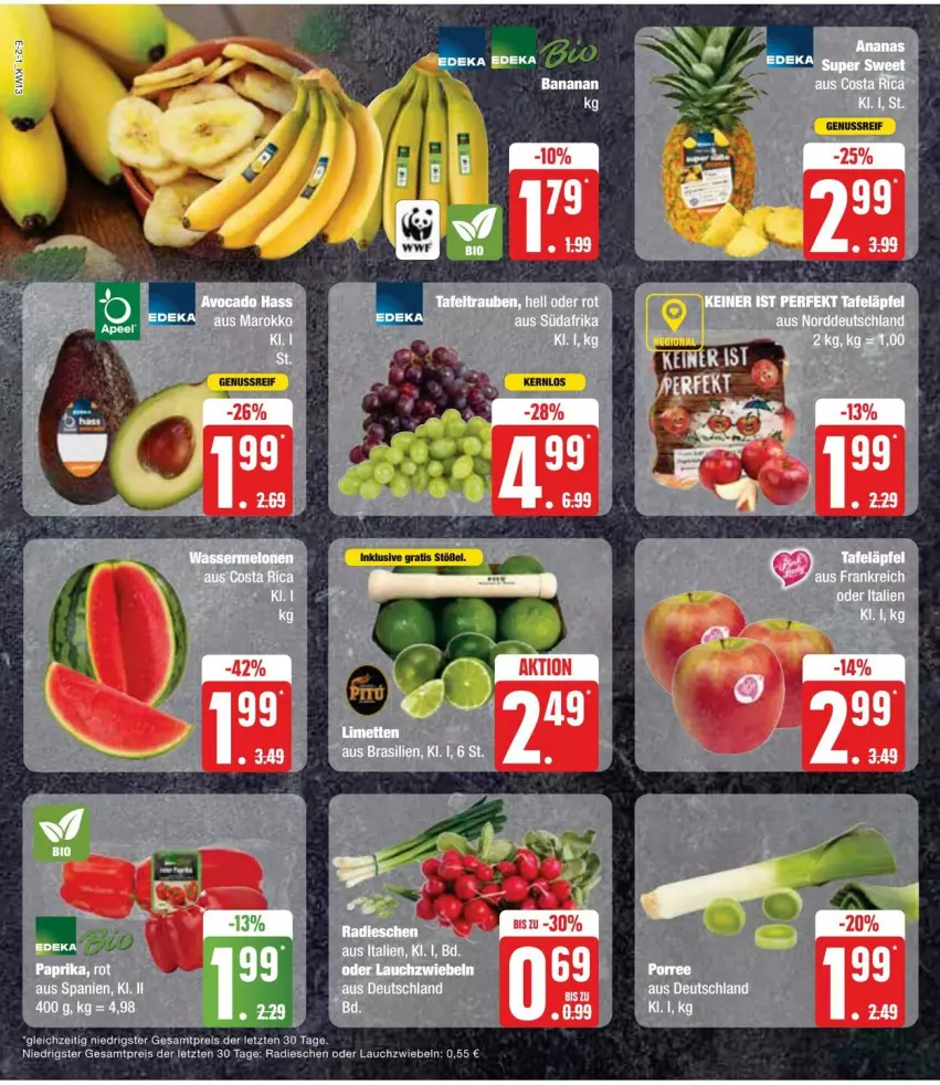 Aktueller Prospekt Edeka - Prospekte - von 23.03 bis 30.03.2024 - strona 10 - produkty: eier, eis, Lauchzwiebel, lauchzwiebeln, radieschen, reis, ZTE, zwiebel, zwiebeln