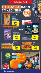 Gazetka promocyjna AldiSud - IN ZWEI WOCHEN - Gazetka - ważna od 22.10 do 22.10.2022 - strona 28 - produkty: aldi, apfel, eis, elle, frucht, fruchtgummi, gin, haribo, ketchup, Kürbis, LG, milka, monster, reis, ring, snack, teller, Ti, trolli