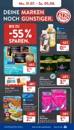 Gazetka promocyjna AldiSud - NÄCHSTE WOCHE - Gazetka - ważna od 05.08 do 05.08.2023 - strona 9 - produkty: à la bordelaise, aldi, beere, bordelaise, carefree, classico, eis, erdbeere, filet, fisch, fische, Fischer, flasche, iglo, jacobs, kaffee, kaffeekapseln, Kinder, kirsch, lungo, milch, mövenpick, Müller, müllermilch, reis, Schal, Schale, Schere, schlemmerfilet, slip, slipeinlagen, Ti