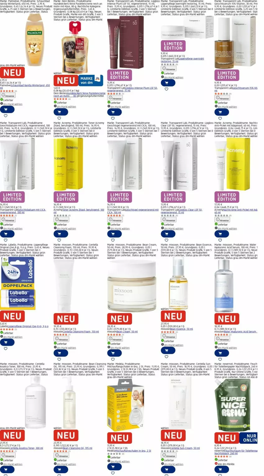 Aktueller Prospekt Dm Drogerie - Prospekte - von 15.12 bis 24.12.2025 - strona 20 - produkty: Bad, balsam, creme, eis, ente, gin, hyaluron, Käse, Labello, Lipgloss, Lippenpflege, milch, olive, palmolive, papier, pastete, reis, ring, rum, sac, Schal, Schale, schaumbad, Serum, tee, Ti, toilettenpapier, Toner, torte, uhr, vita, Wels