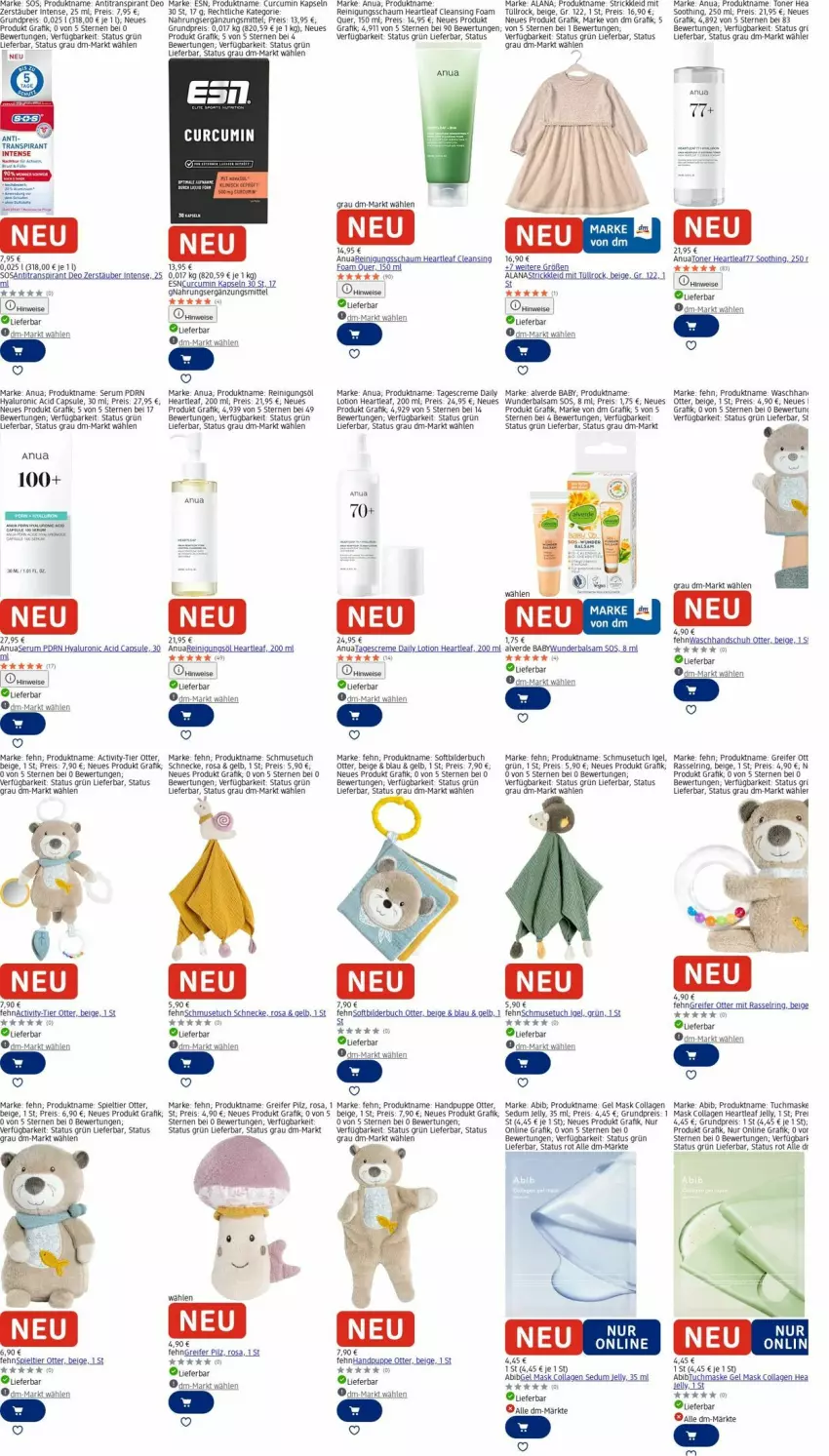 Aktueller Prospekt Dm Drogerie - Prospekte - von 15.12 bis 24.12.2025 - strona 26 - produkty: Alverde, Antitranspirant, balsam, buch, Cap, Collagen, creme, deo, eis, erde, hyaluron, kleid, Lotion, mac, Maske, Puppe, Reinigung, Reinigungsschaum, reis, ring, rum, Serum, Strickkleid, tagescreme, Ti, Toner, tuc, tuchmaske, waschhandschuh